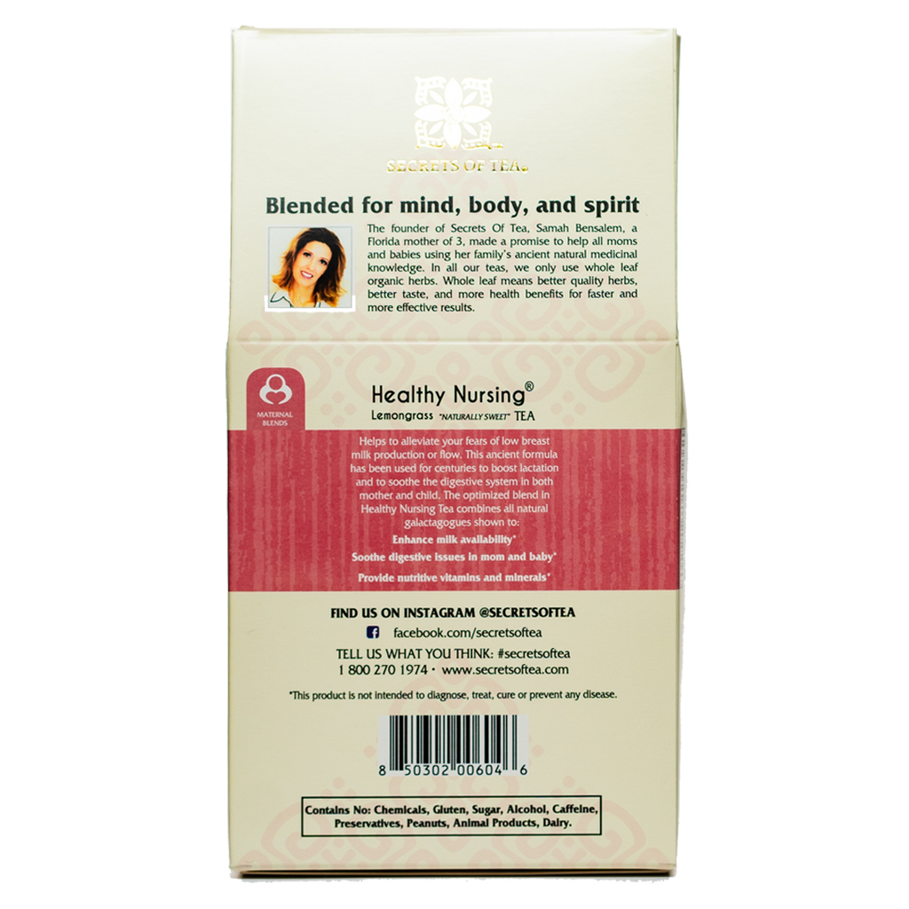Lemongrass Lactation Tea – USDA Organic Breastfeeding Support Tea for