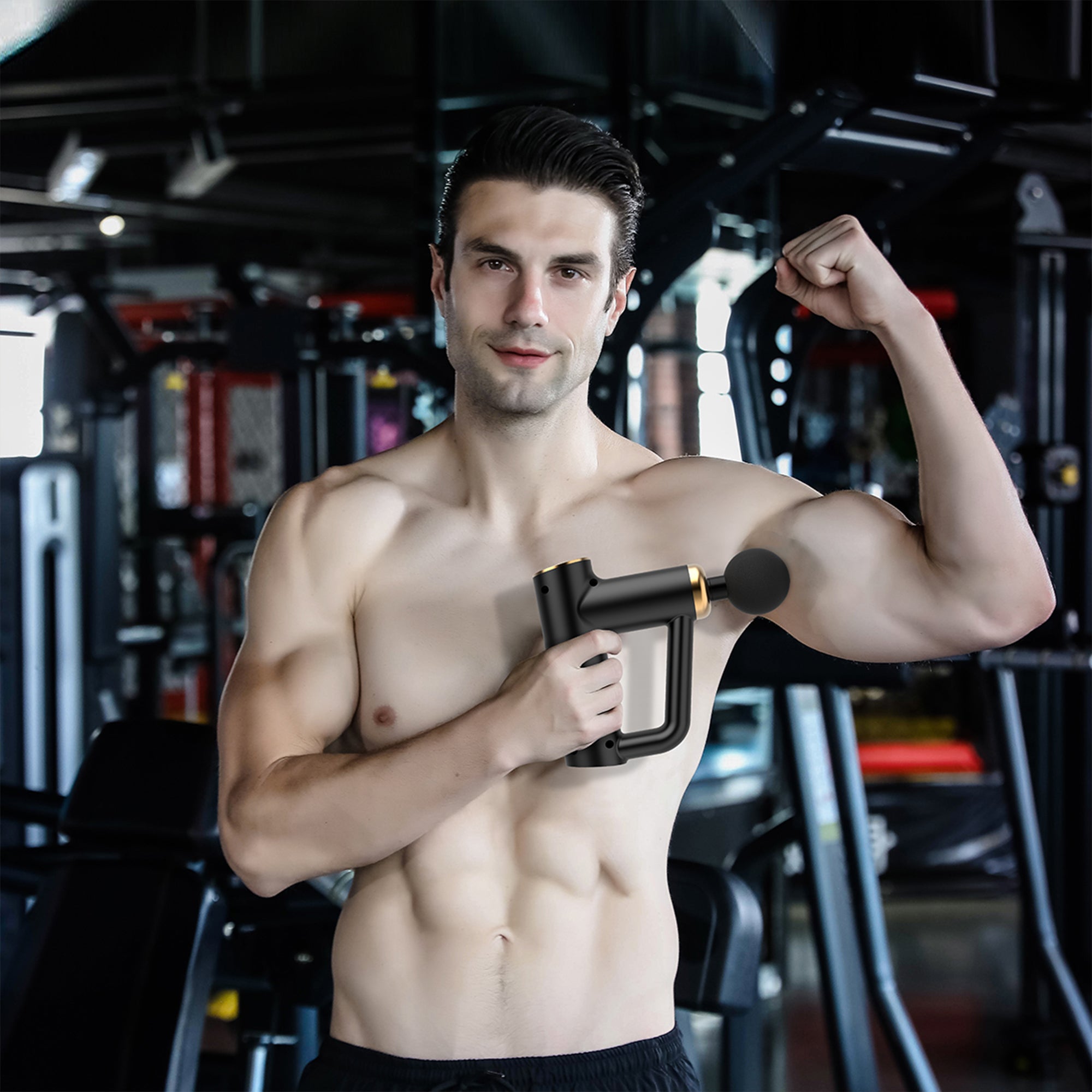 ZTECH Deep Tissue Massage Gun with 4 Attachments