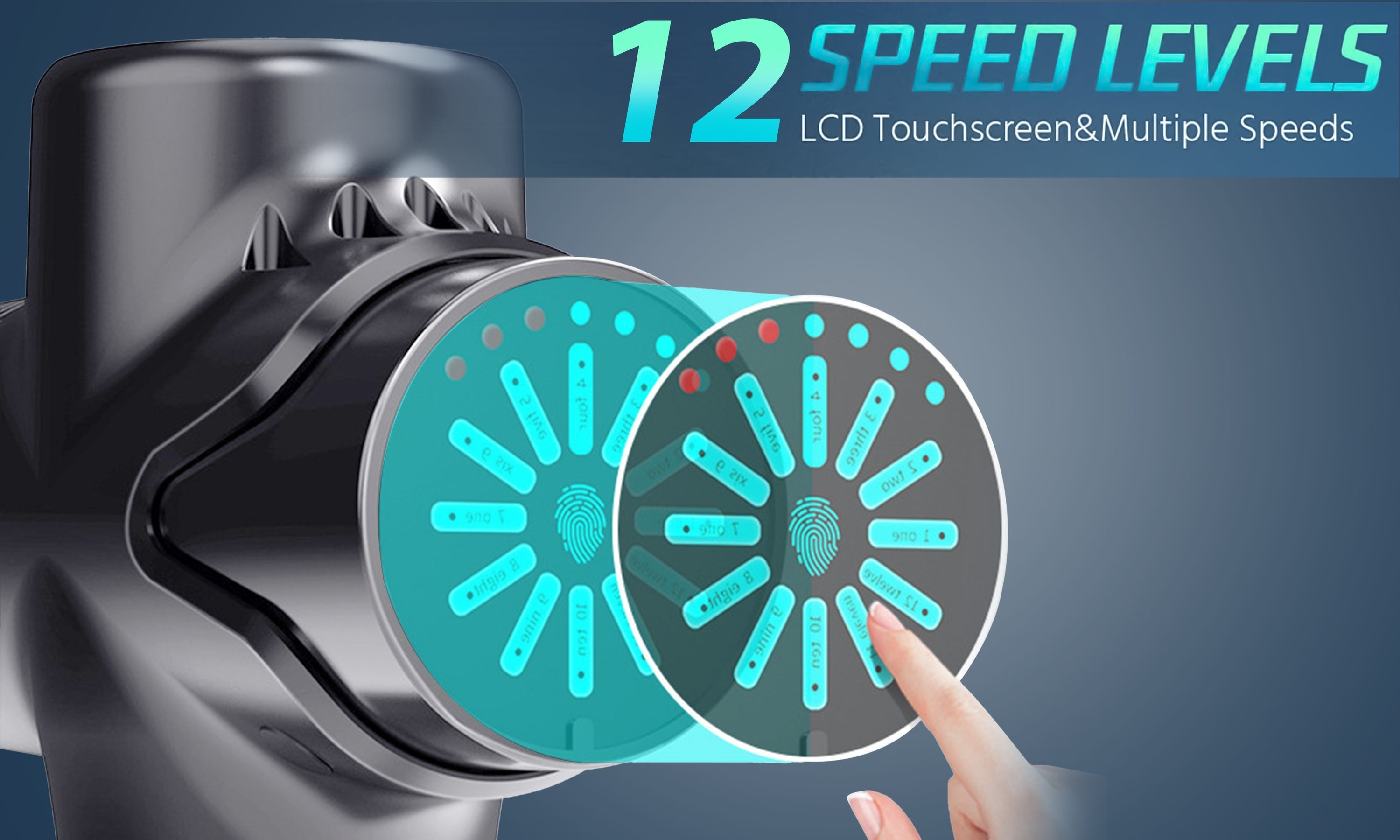 Massage Gun Deep Tissue Quiet Percussion Muscle Back Neck Head